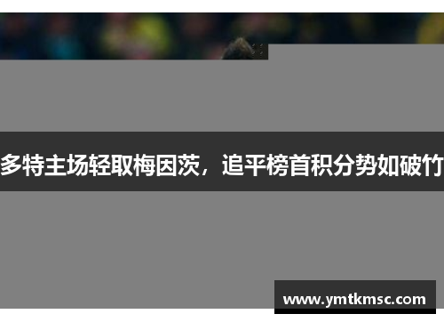 多特主场轻取梅因茨，追平榜首积分势如破竹